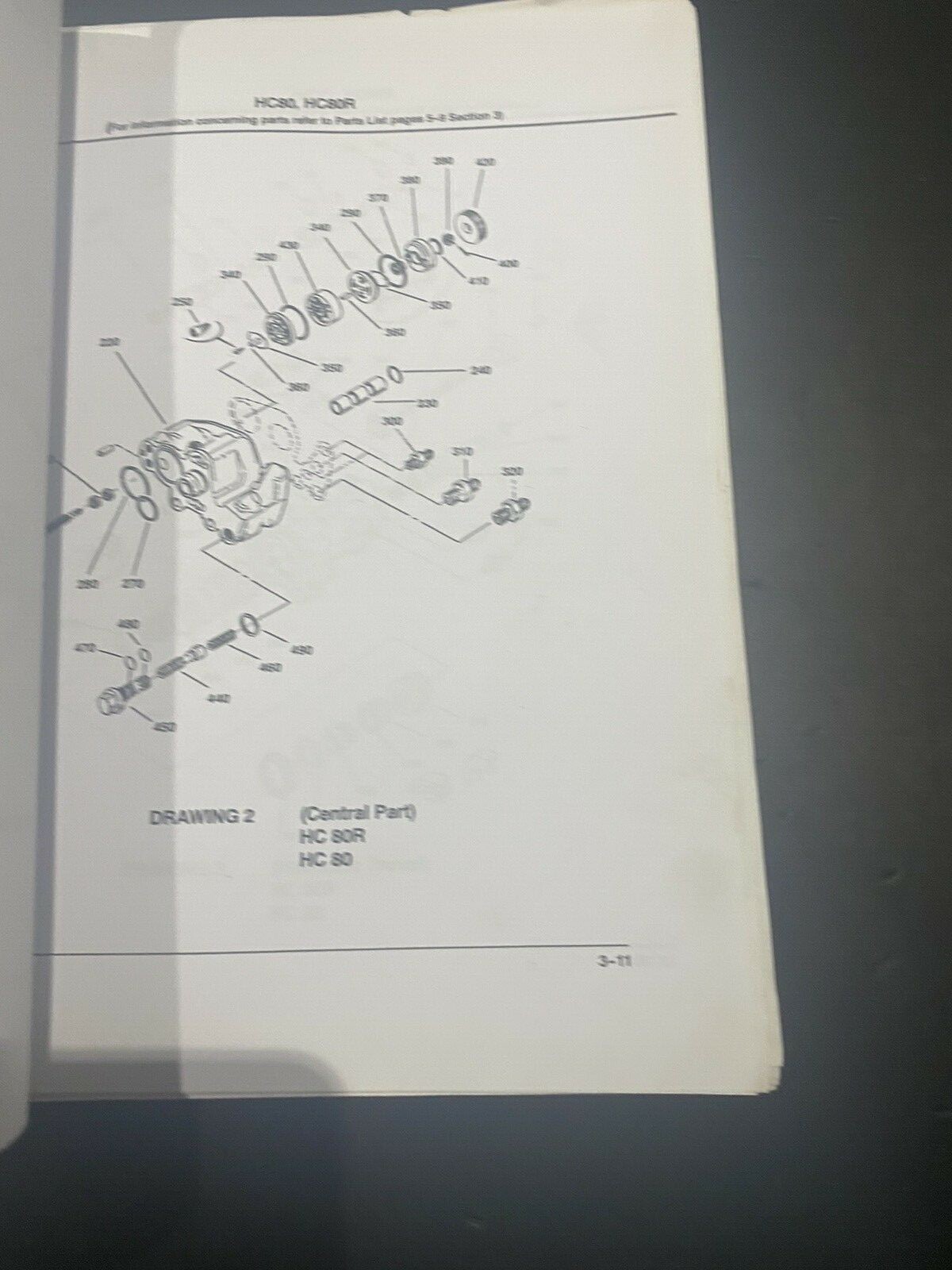 INGERSOLL RAND MONTABERT HC80/120 HYDRAULIC HAMMER TECHNICAL MANUAL PART LIST