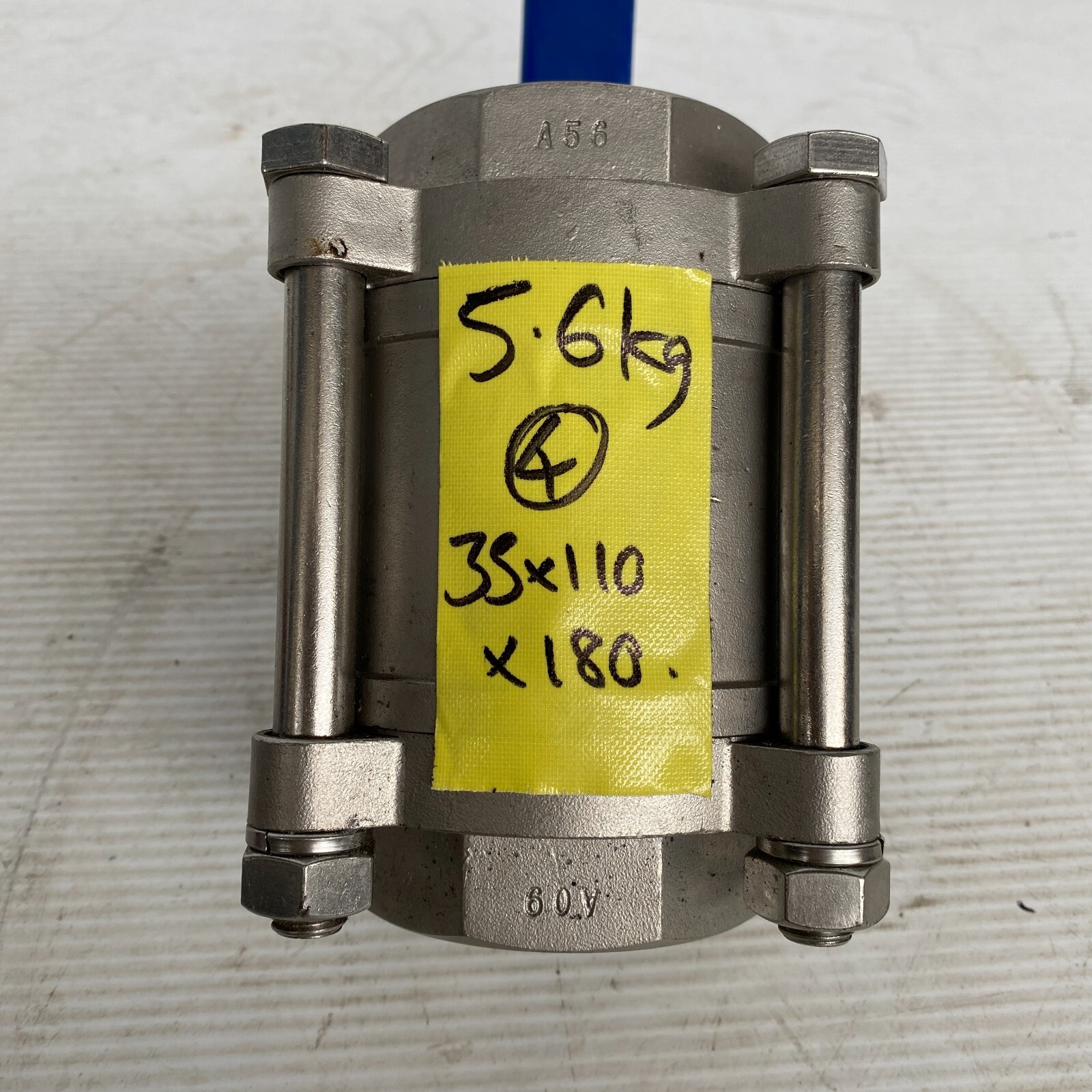 2 1/2″ inch 65mm DN65 3 piece 316 stainless steel ball valve NEW WOG 1000