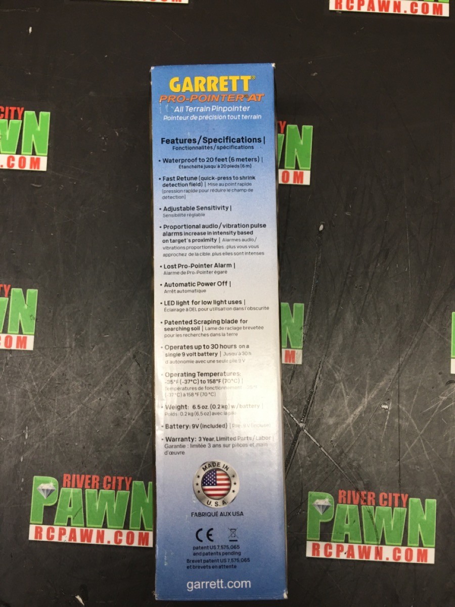 GARRETT METAL DETECTORS PRO-POINTER AT —-OPEN BOX— (R7B017474)