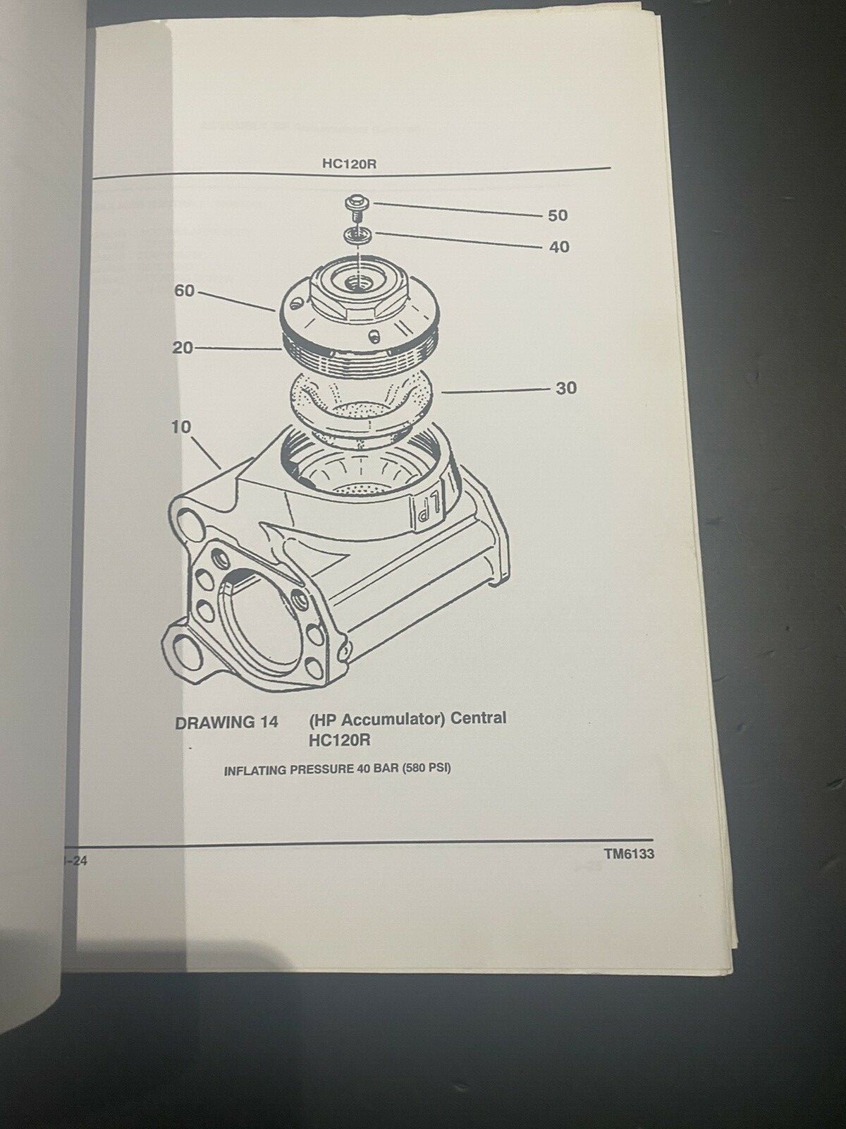 INGERSOLL RAND MONTABERT HC80/120 HYDRAULIC HAMMER TECHNICAL MANUAL PART LIST