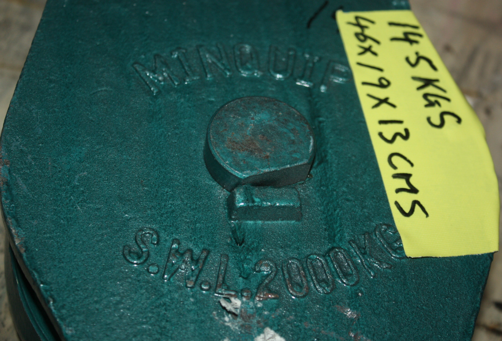 Minquip S.W.L. 2000 KG Mining Scraper type snatch block pulley 150mm NEW