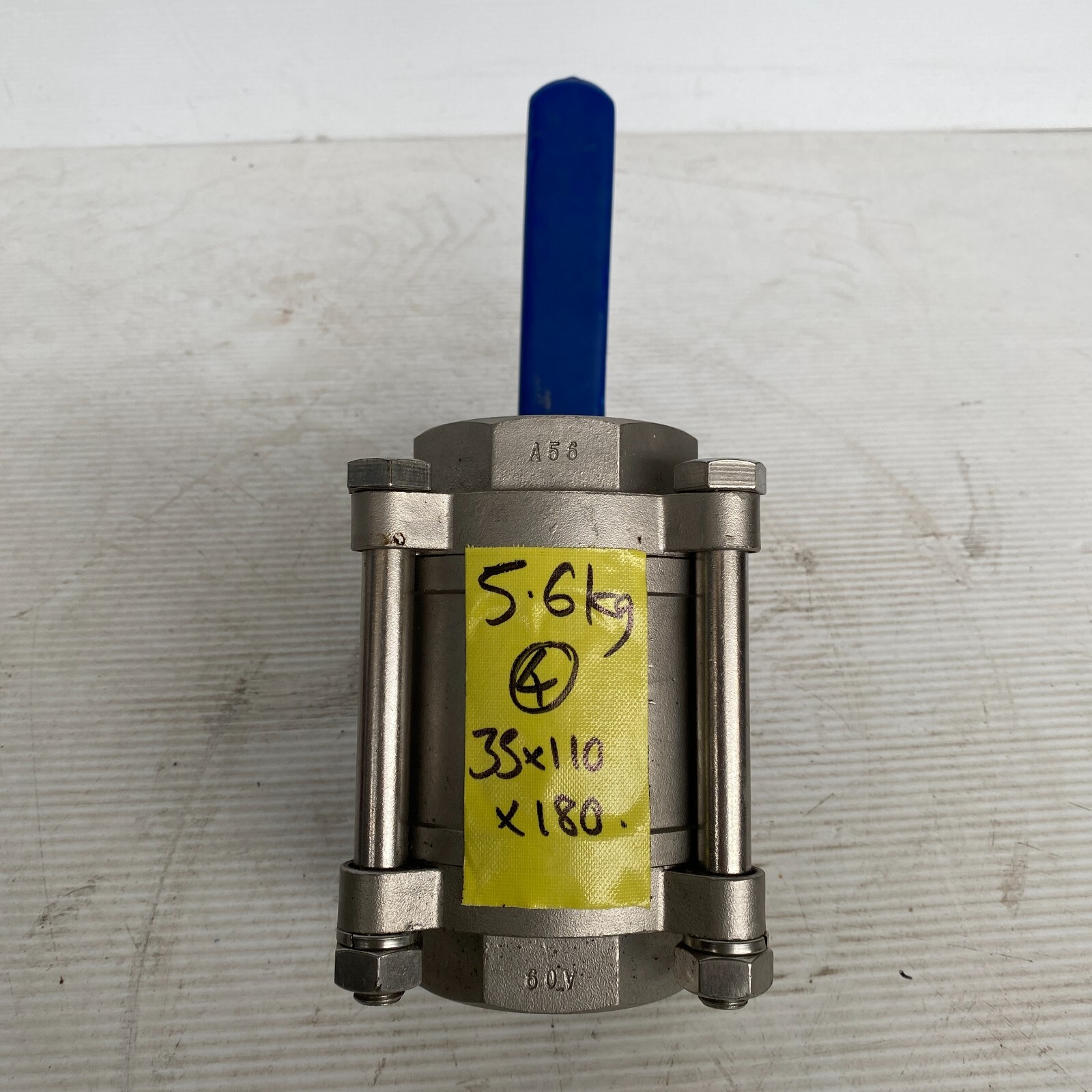 2 1/2″ inch 65mm DN65 3 piece 316 stainless steel ball valve NEW WOG 1000