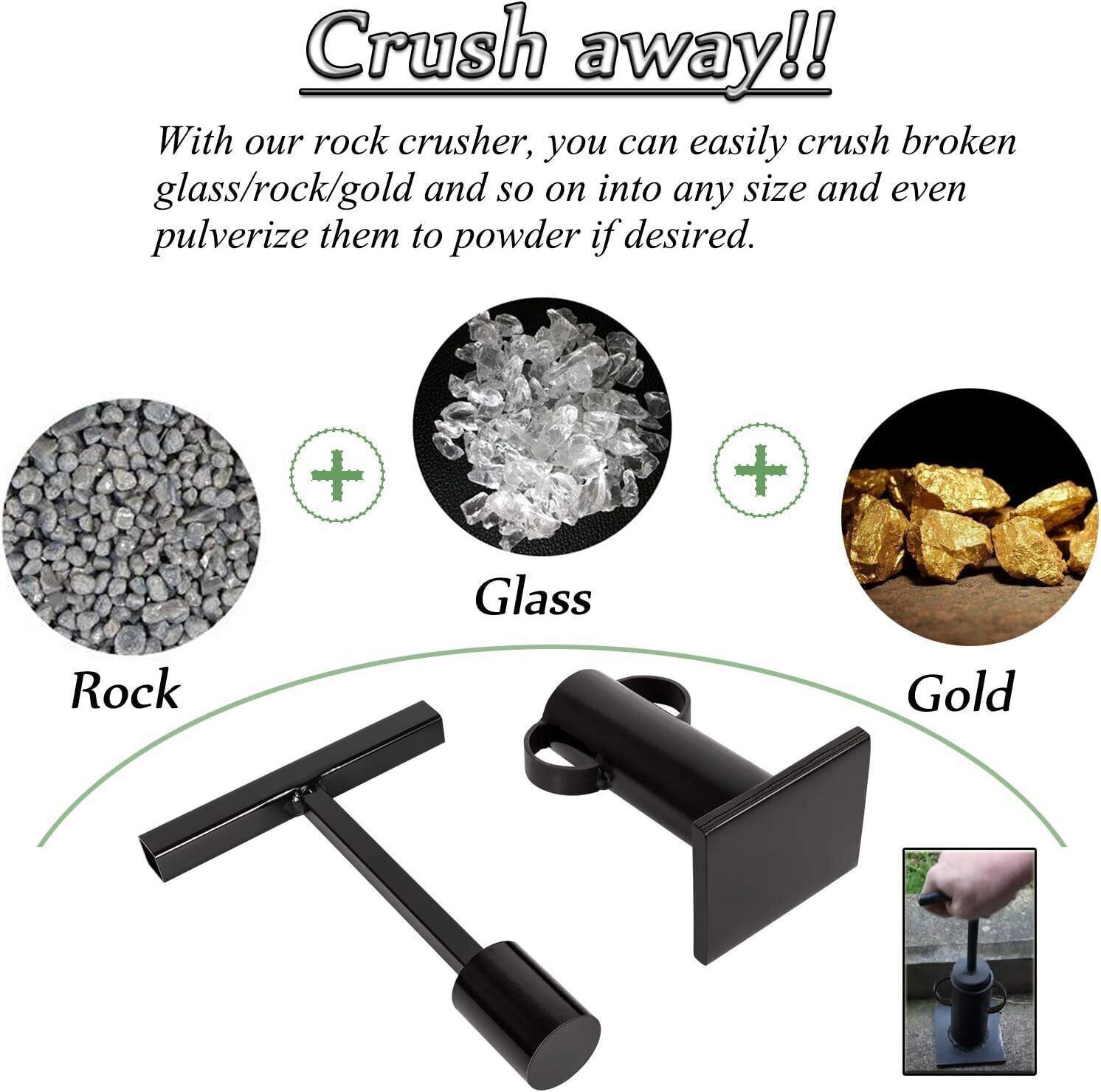 Rock Crusher Gold Prospecting Frit Maker Ore Crusher Glass Breaker Rock Hound