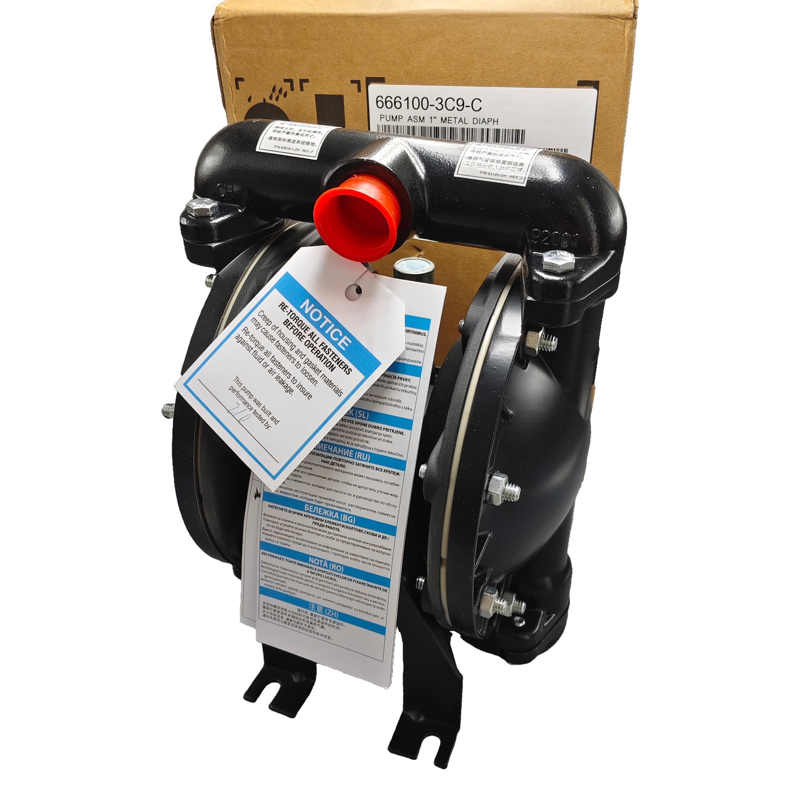 666100-3C9-C NEW 1” Double Diaphragm Pump Air Operated for Aro