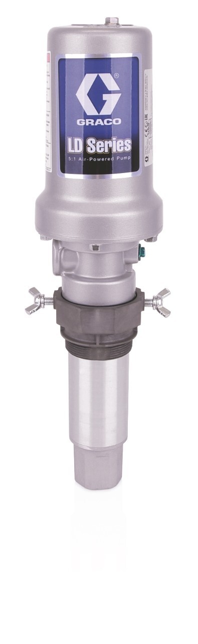 Graco Oil Pump 5:1 24G588 Air Operated Stub Tank Drum Pump, Bung Mount