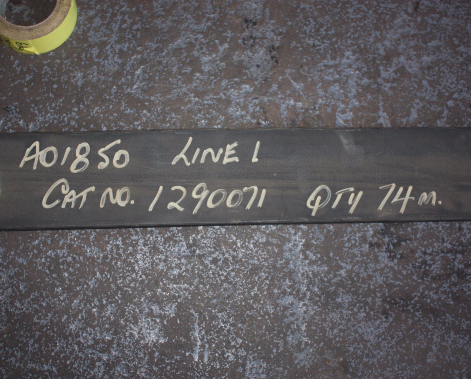 Heavy duty rubber strip skirting pad block mat 20mm thick x 120mm wide x 1790mm