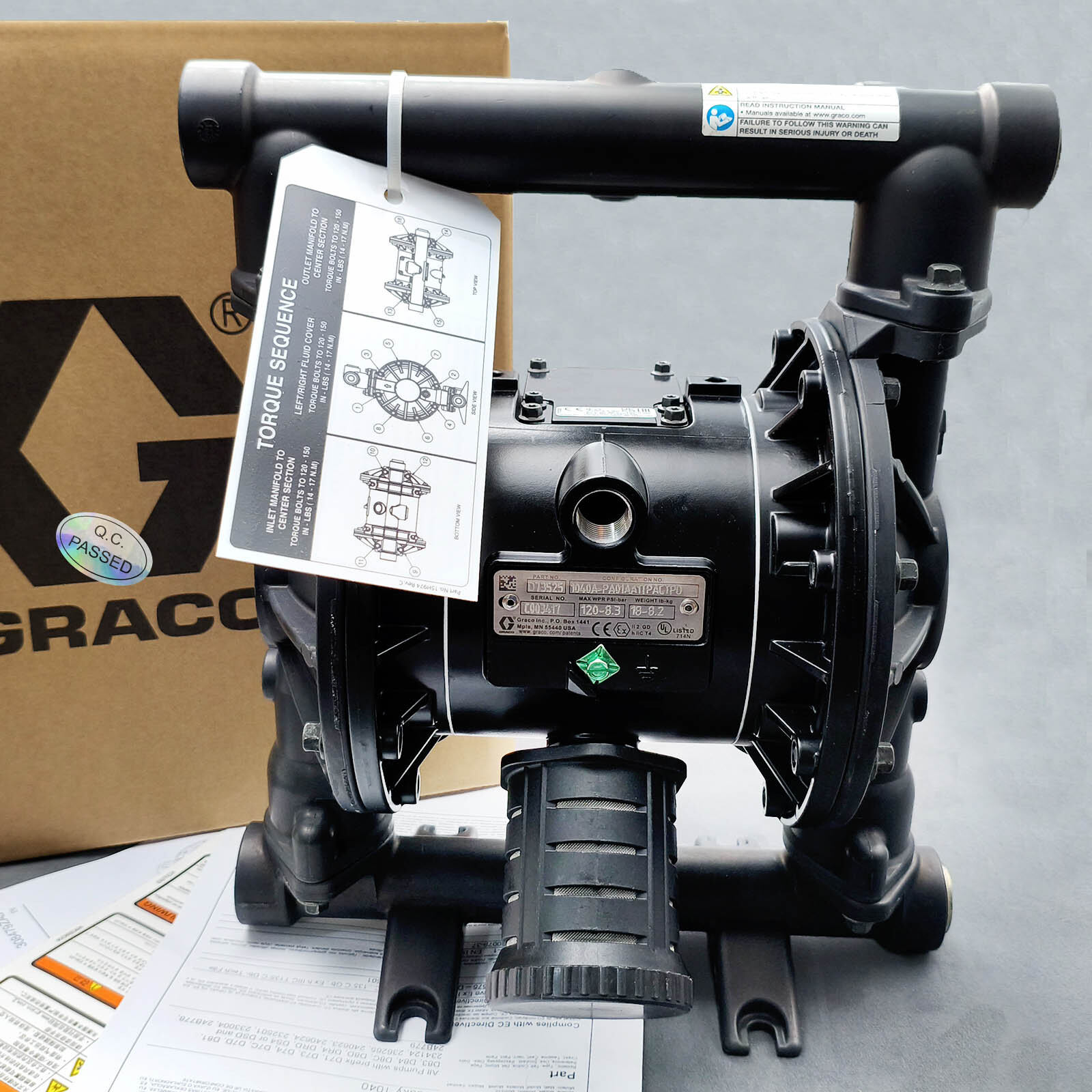 New 1” Air Operated Diaphragm Pump Transfer Pump for Graco 1040 D73525