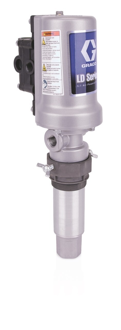 Graco Oil Pump 5:1 24G588 Air Operated Stub Tank Drum Pump, Bung Mount