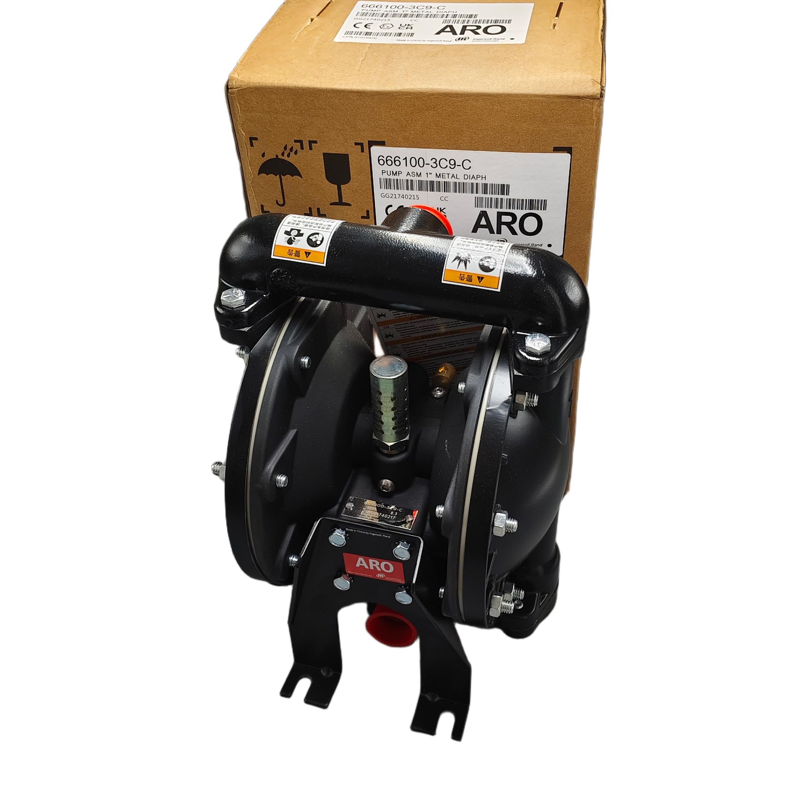666100-3C9-C NEW 1” Double Diaphragm Pump Air Operated for Aro