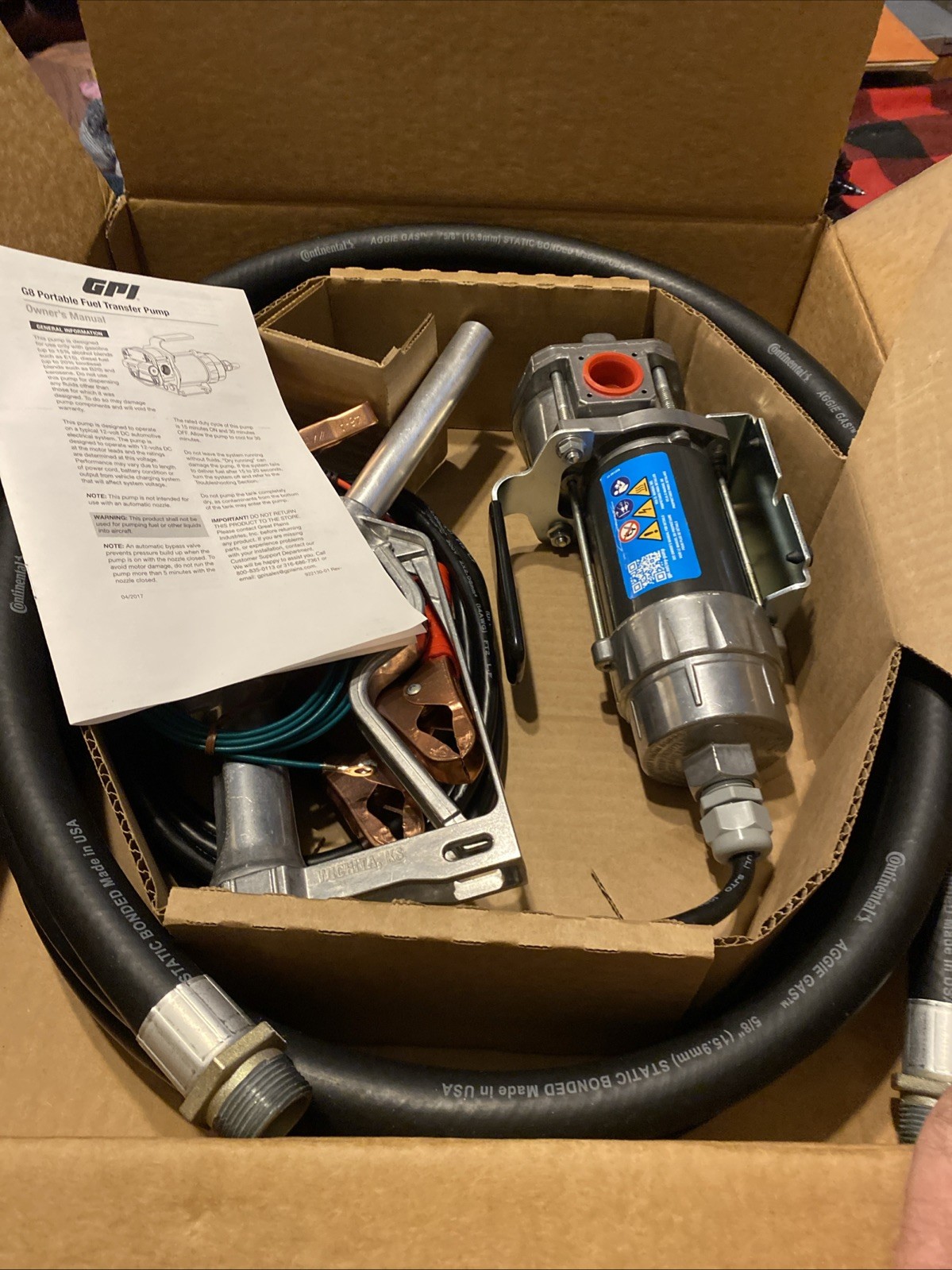 GPI 137100-01 8 GPM 12V FUEL TRANSFER PUMP EZ-8 SERIES
