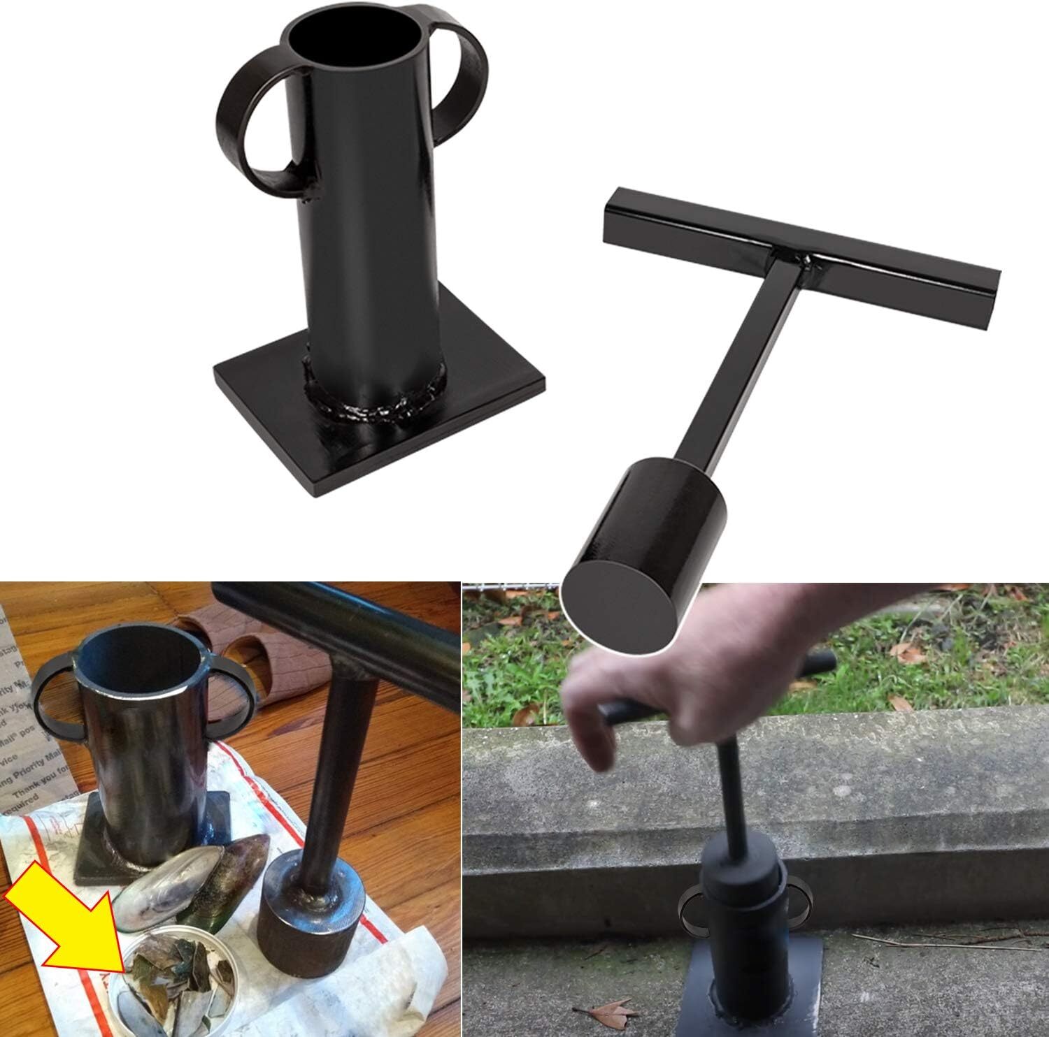Rock Crusher Heavy Duty Frit Maker Glass Breaker Ore Crusher Gold Panning Tool