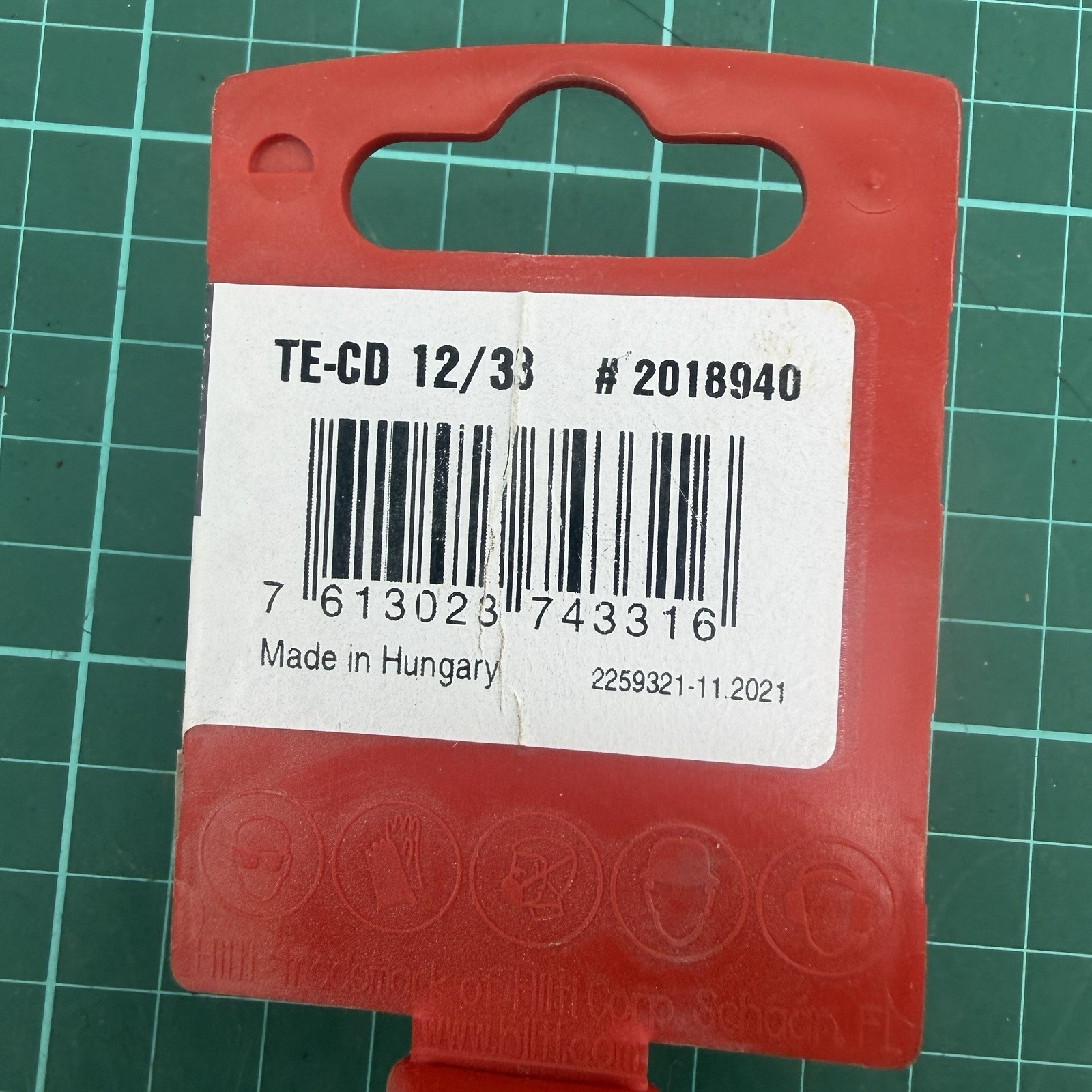 2018940 Hilti TE-CD 12/33 Drill Bit 12mm 200mm SDS Plus Concrete Vacuum NOS
