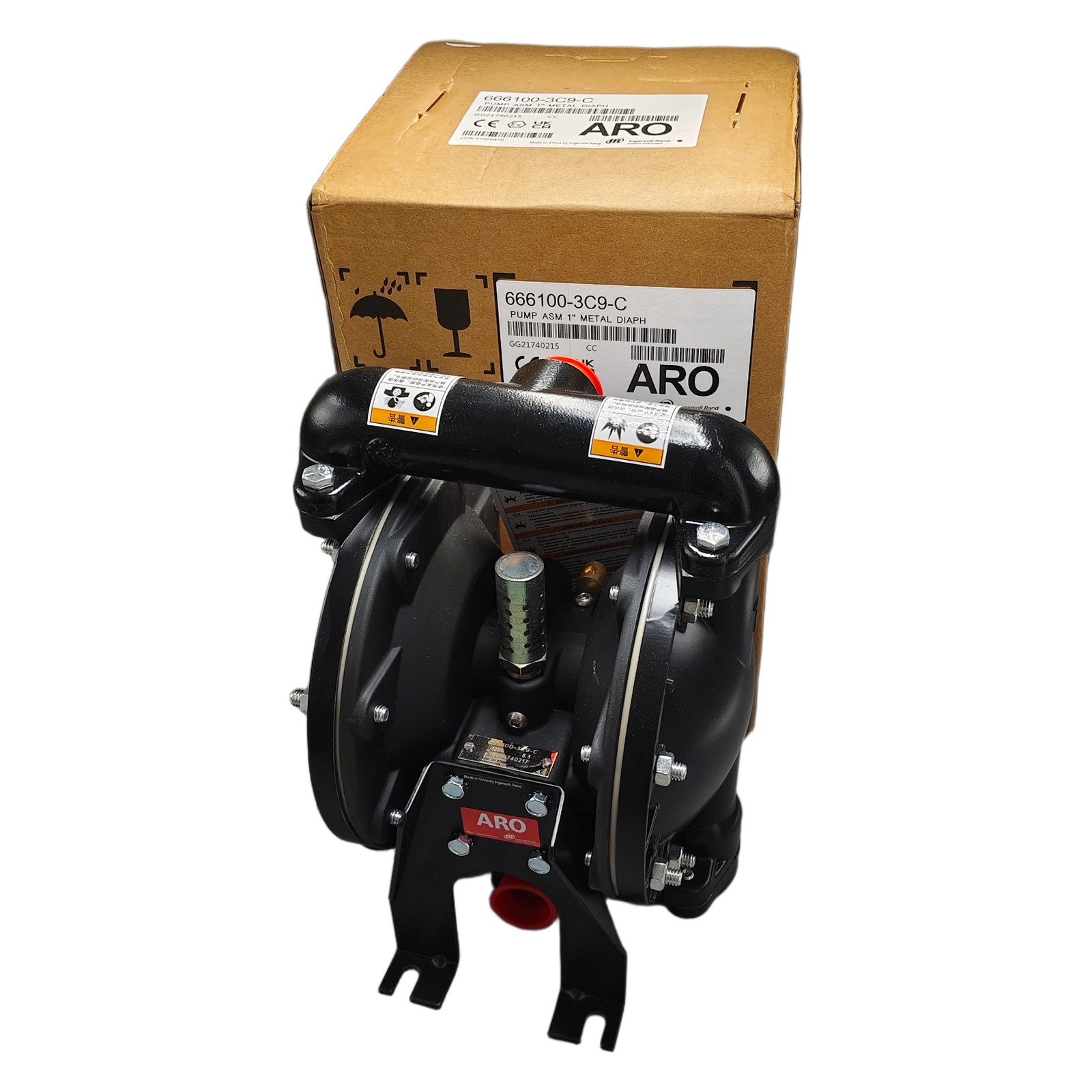 666100-3C9-C NEW 1” Double Diaphragm Pump Air Operated for Aro US