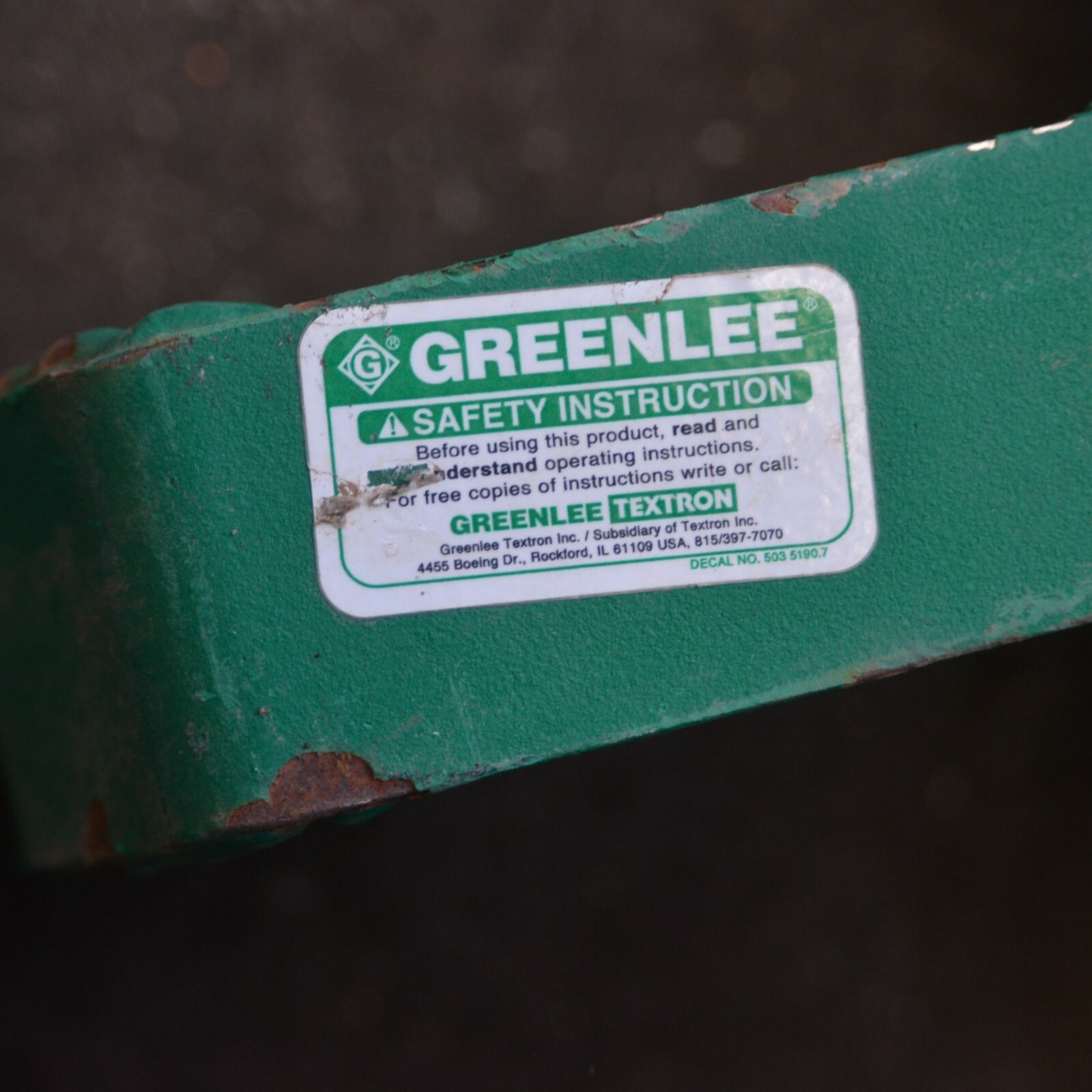 GREENLEE 653 24″ 610mm Hook-Type Cable Sheave 4000LBS Max Capacity