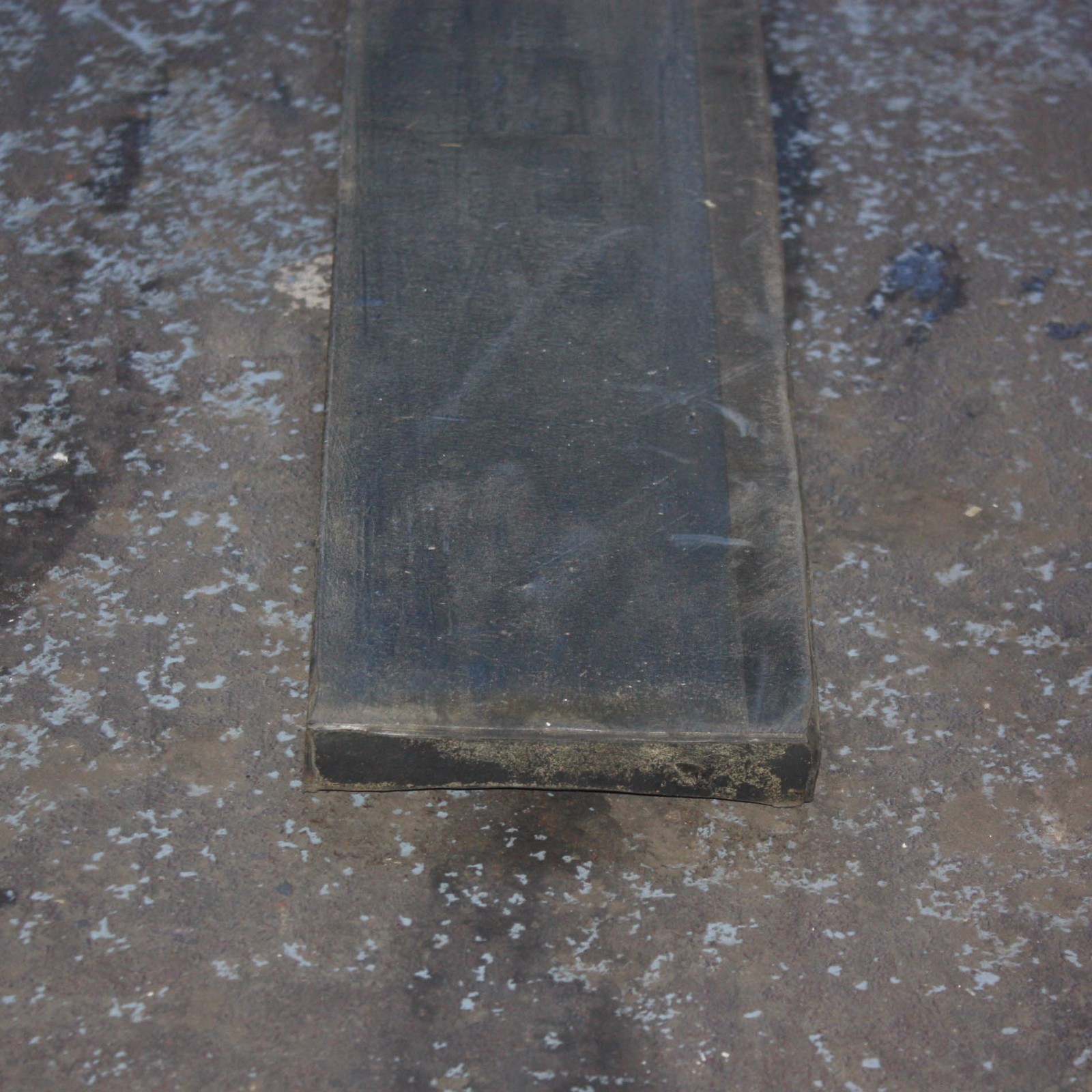 Heavy duty rubber strip skirting pad block mat 20mm thick x 120mm wide x 1790mm
