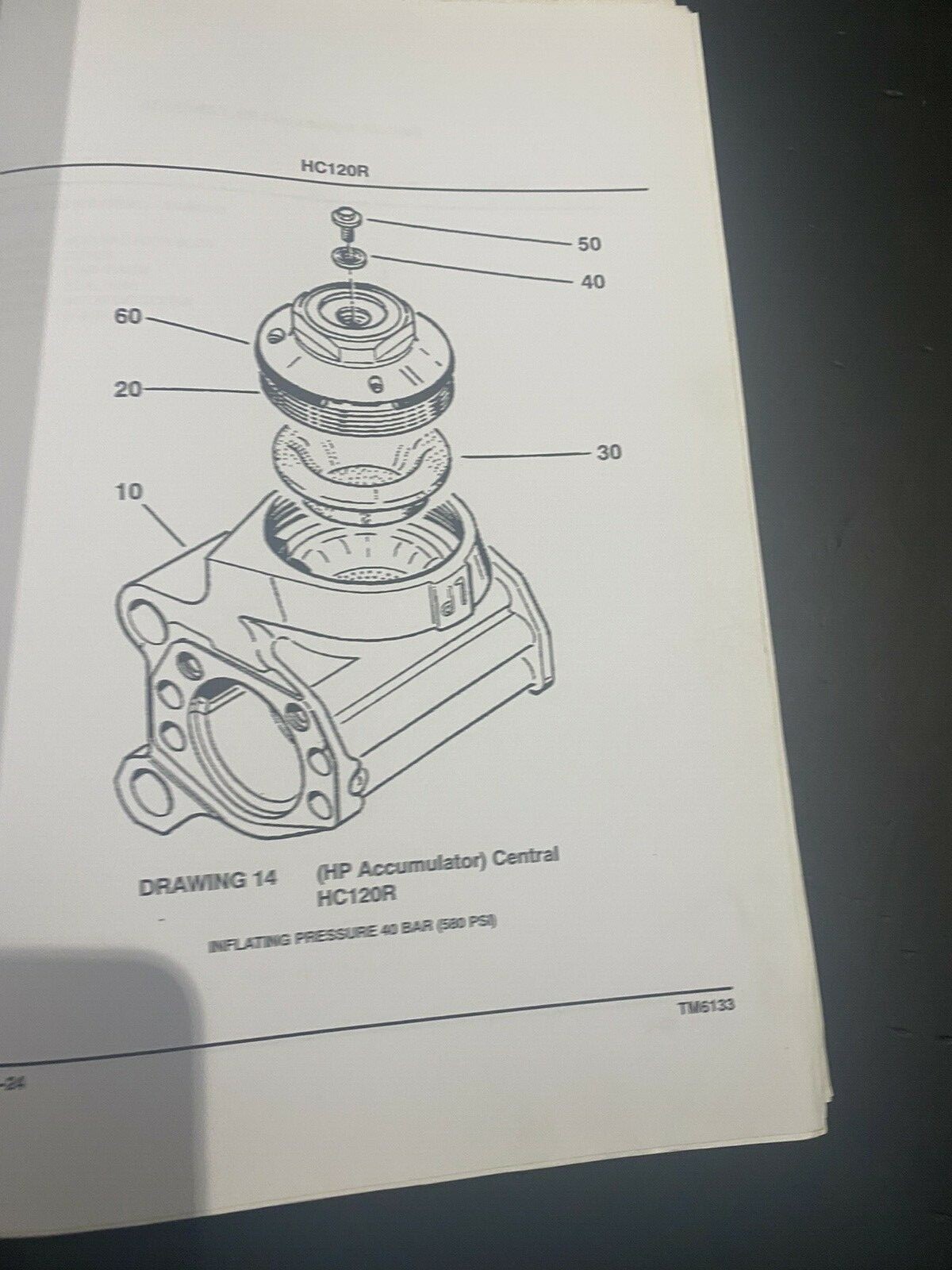 INGERSOLL RAND MONTABERT HC80/120 HYDRAULIC HAMMER TECHNICAL MANUAL PART LIST