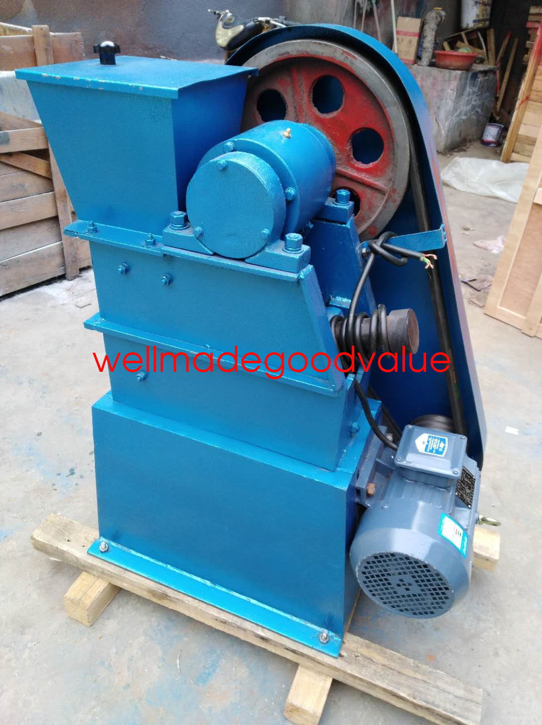 New 60*100mm Lab Small Jaw Crusher 200-500kg/H 1500W 380V