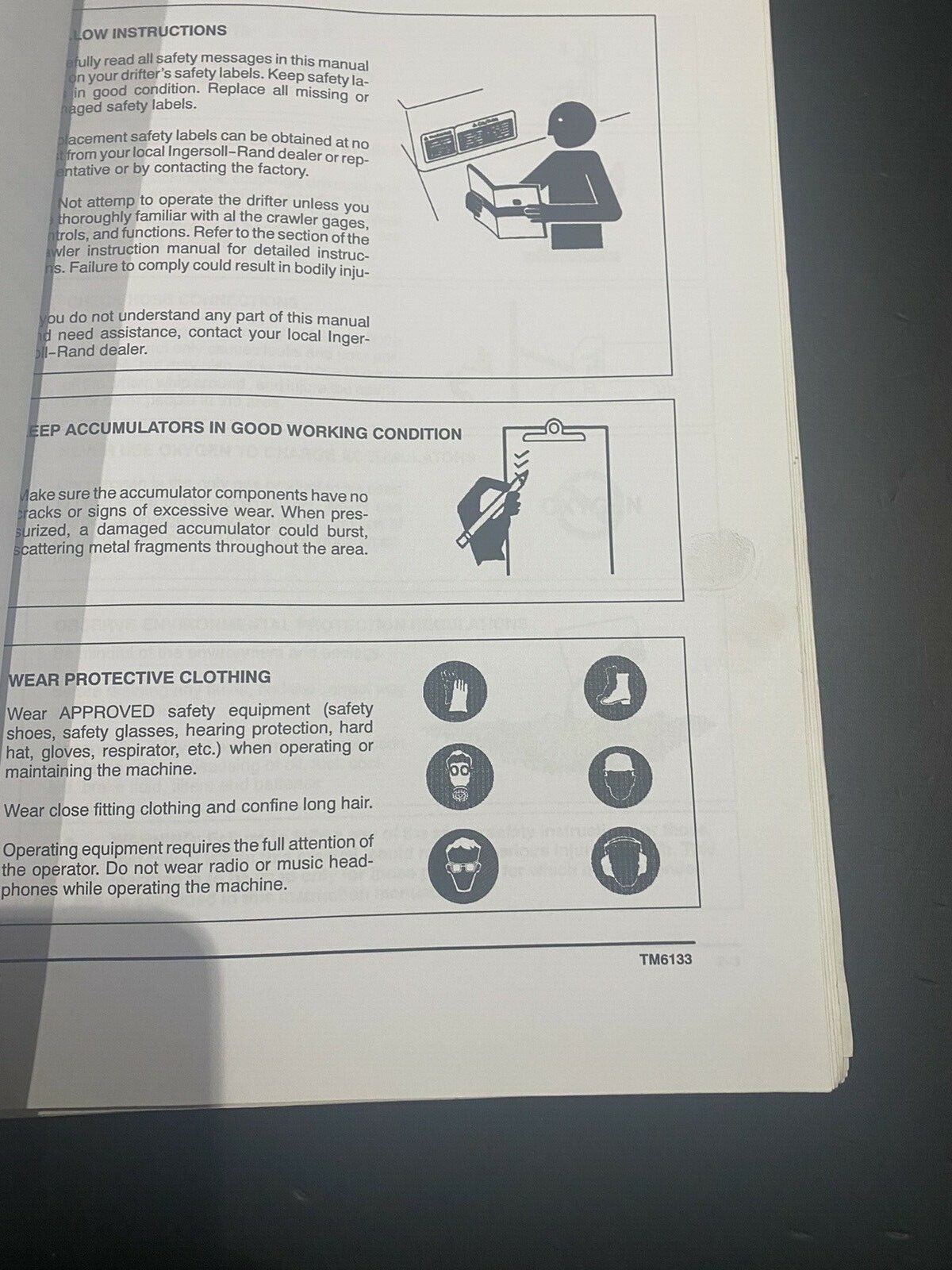 INGERSOLL RAND MONTABERT HC80/120 HYDRAULIC HAMMER TECHNICAL MANUAL PART LIST