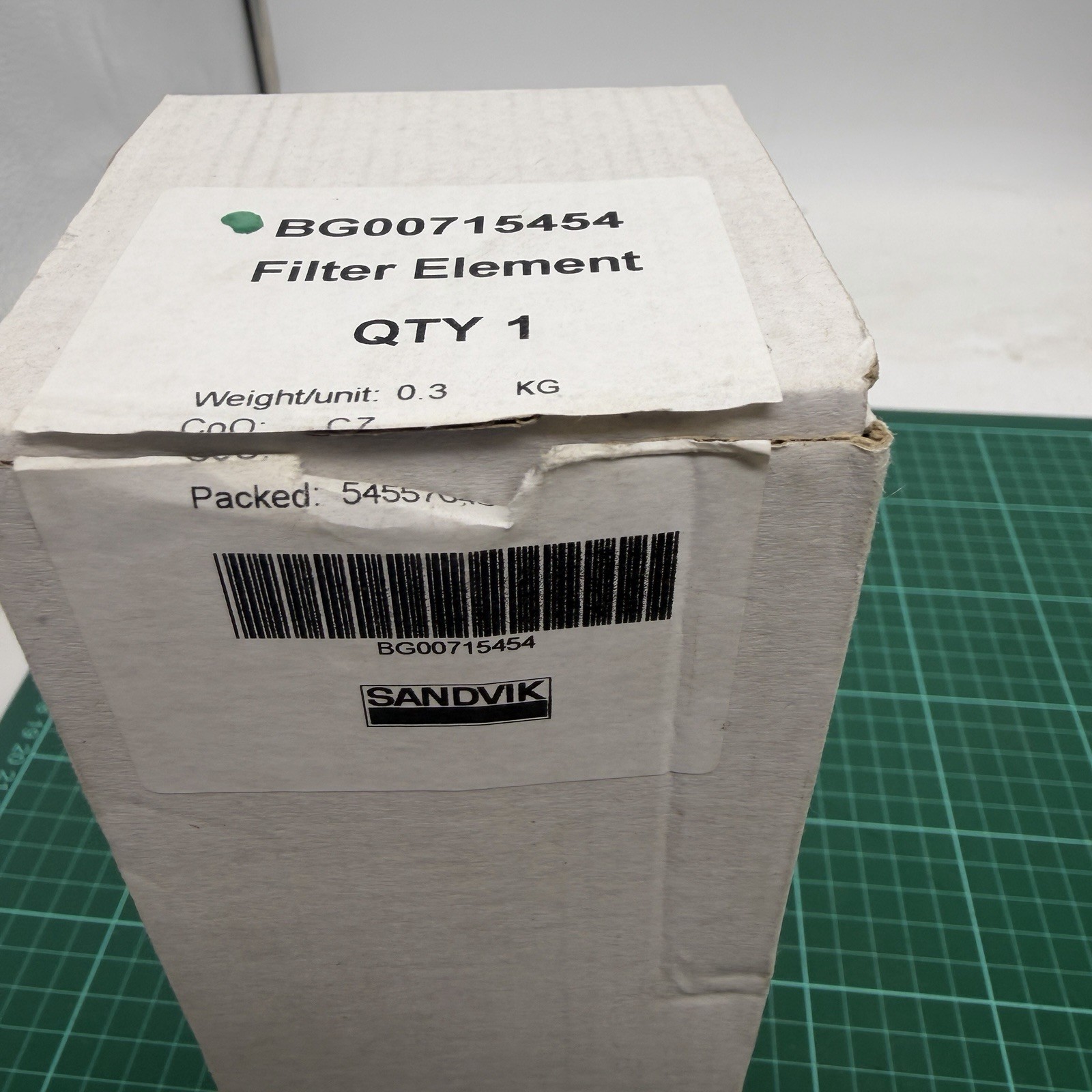 BG00715454 Sandvik Hydraulic Oil Pressure Filter Element Drill Rig NOS