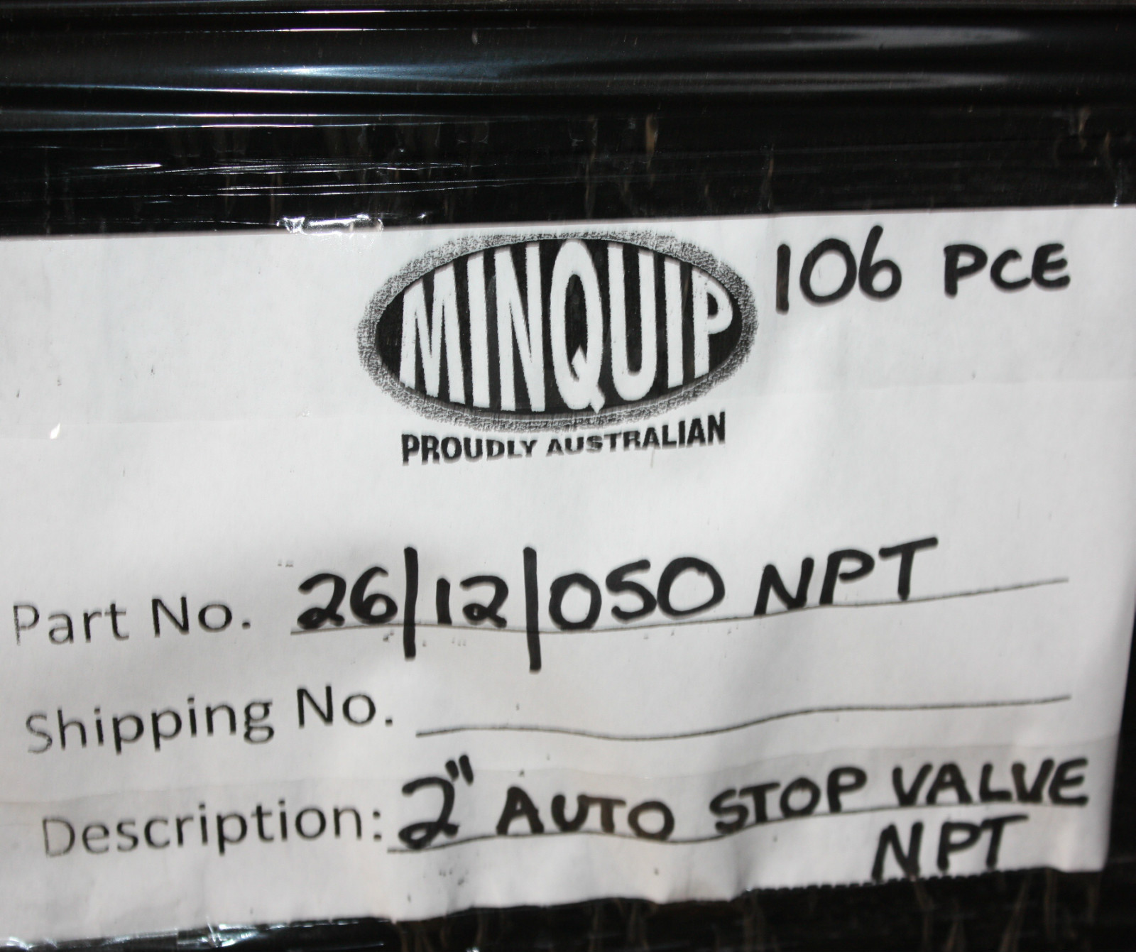 Minquip 2″ inch 50mm NPT compressed air safety auto stop valve 26/12/050 NPT