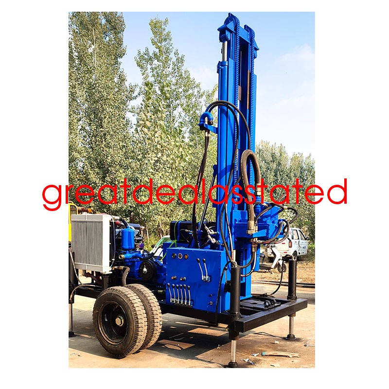 2026 4-Cylinder Diesel Rotary Drilling Rig for Water Well 300M 78kw 106hp By Sea